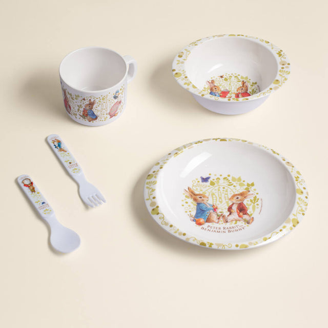 Classic Peter Rabbit: 5pc Dinner Set