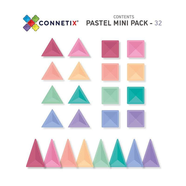 Connetix - Pastel Mini Pack 32pc Connetix - Pastel Mini Pack 32pc