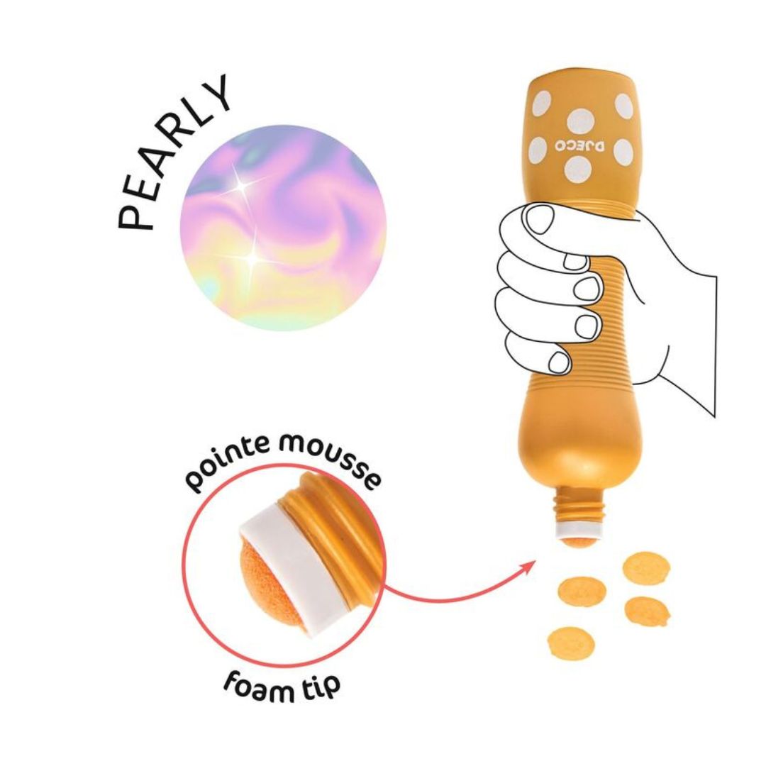 Close-up detail of the Pearl Effet Foam Markers