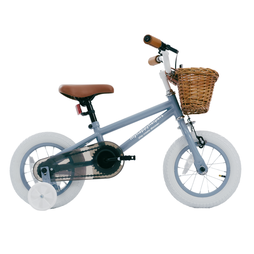 Pedal and Ride Steel Bike Bundle - Slate Blue