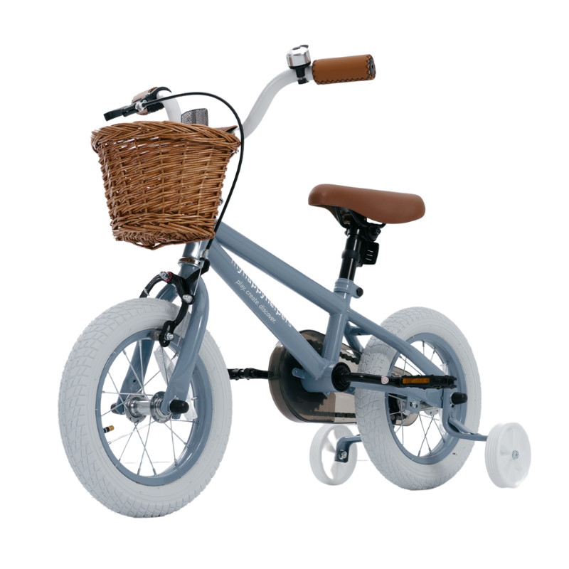 Pedal and Ride Steel Bike Bundle - Slate Blue