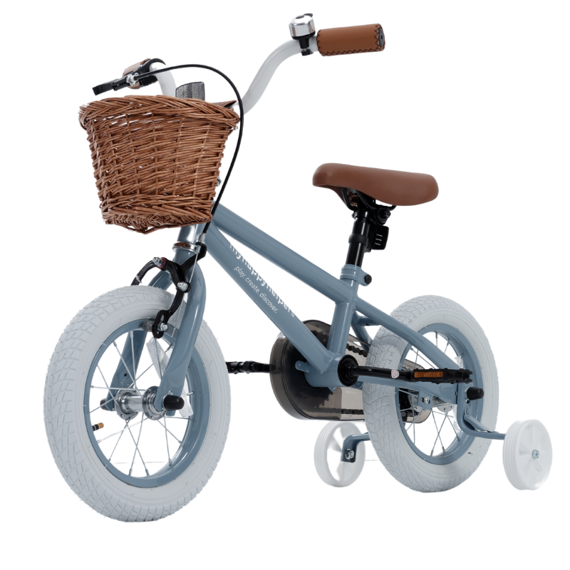 Pedal and Ride Steel Bike Bundle - Slate Blue