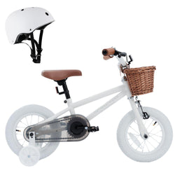 Pedal and Ride Steel Bike Bundle - Snow White