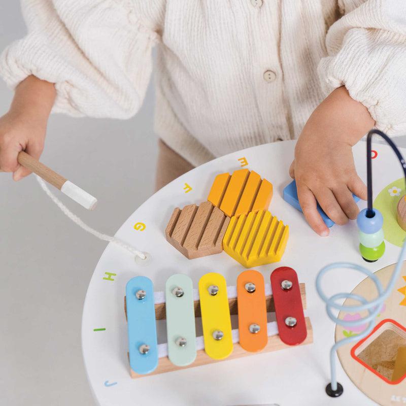 Close-up detail of the Le Toy Van Petilou Activity Table
