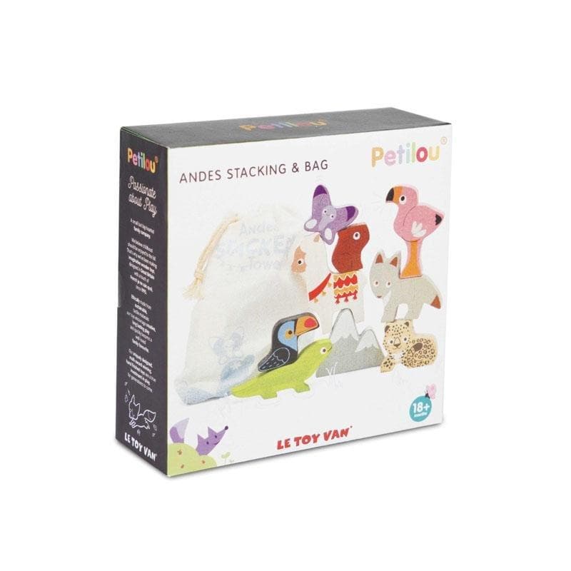 Petilou Andes Stacking Animals & Bag