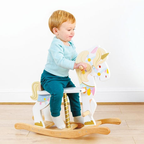 Petilou Rocking Unicorn Carousel-Babies and Toddlers-My Happy Helpers