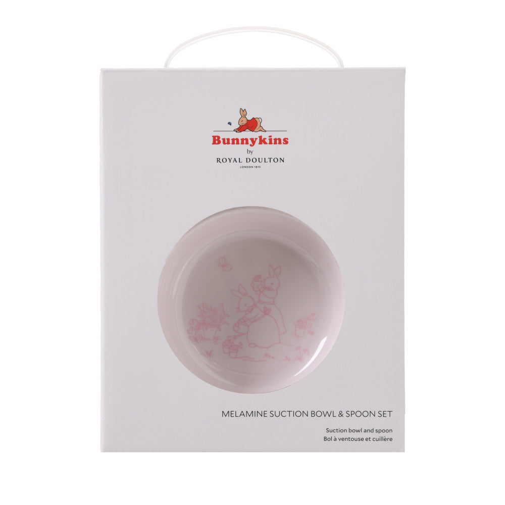 Bunnykins Suction Bowl with Spoon - Pink