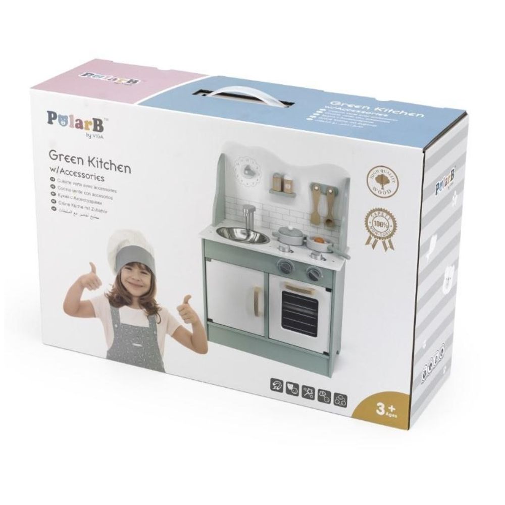 PolarB - Green Kitchen with Accessories