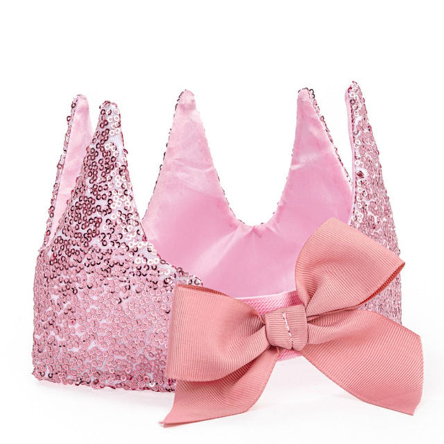 Precious Pink Sequin Crown