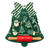 Cookie Cutter and Rolling Pin 9pcs Gift Set Red & Green