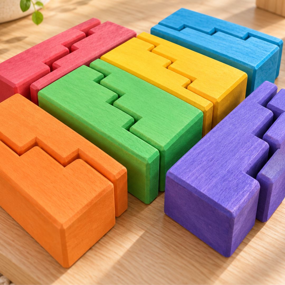 Rainbow Stepped Building Blocks - November Pre Order