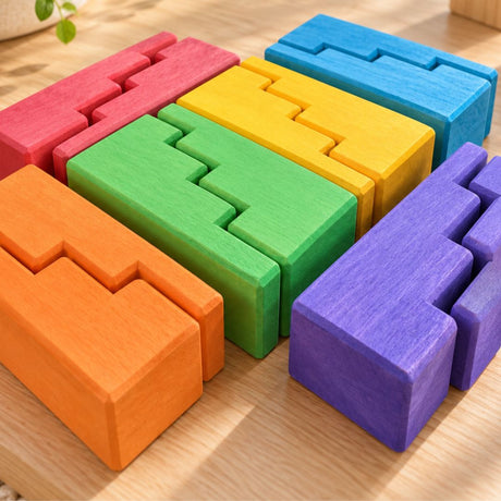 Rainbow Stepped Building Blocks - November Pre Order