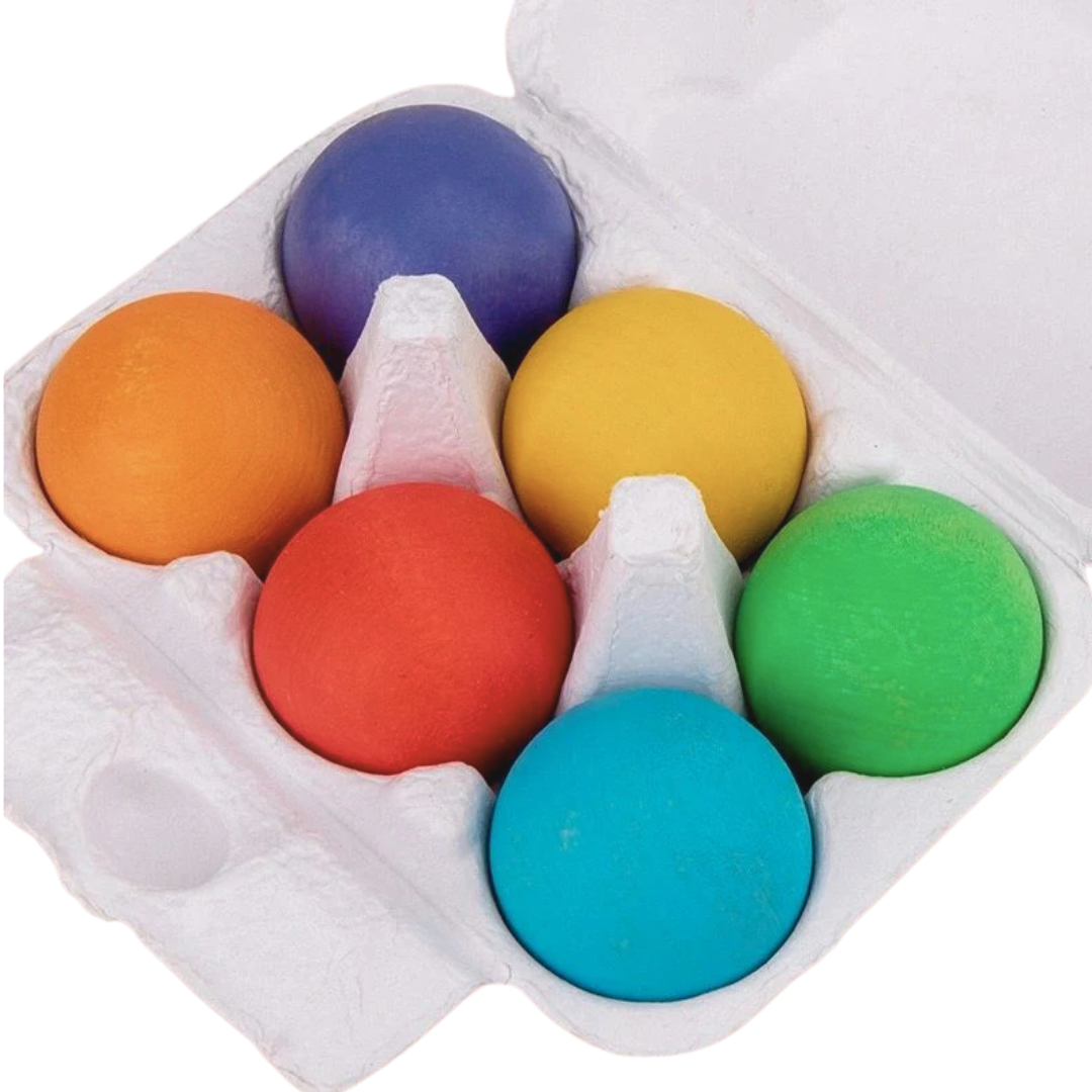 Wooden Bright Rainbow Balls