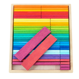 Rainbow Building Slats - 64 Pieces
