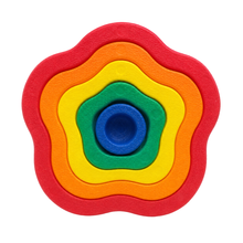 Stepping Stone - Rainbow Flowers