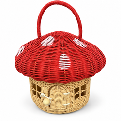 Mushroom Basket Red