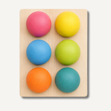 6 Pastel Balls and Sorting Tray
