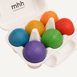 Wooden Bright Rainbow Balls
