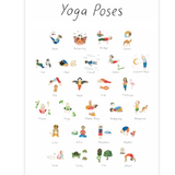 Yoga Poses Poster for Kids – Mindfulness Wall Print