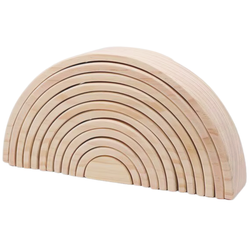 My Happy Helpers Natural Wooden Rainbow Stacker