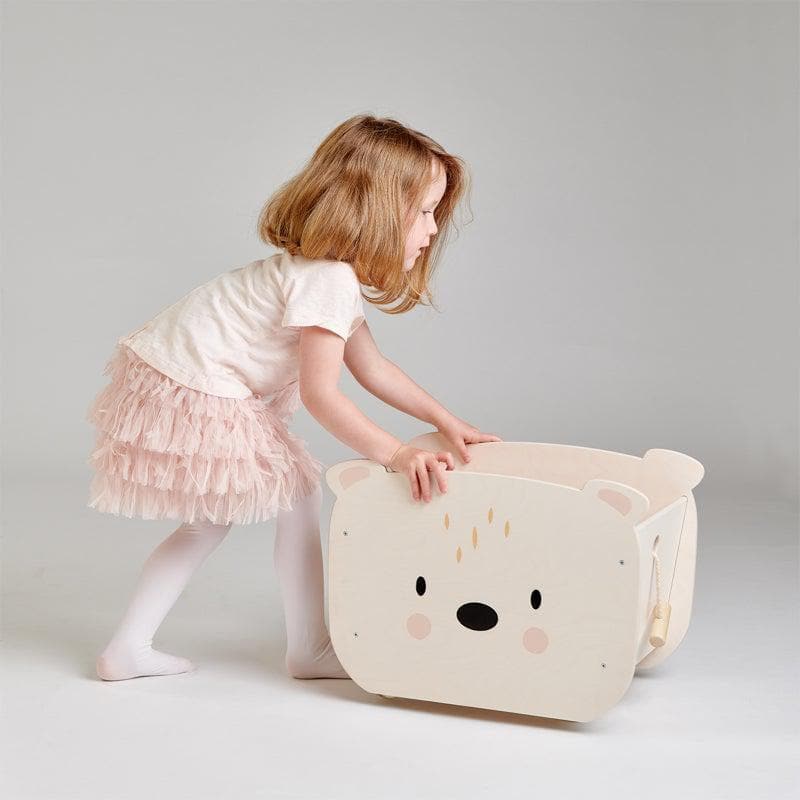 Tender Leaf Pull Along Bear Cart – a toy box on 4 wheels