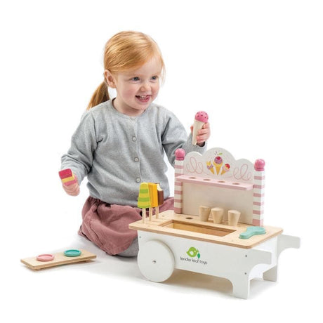Tender Leaf Push Along Ice Cream Cart shown from the side