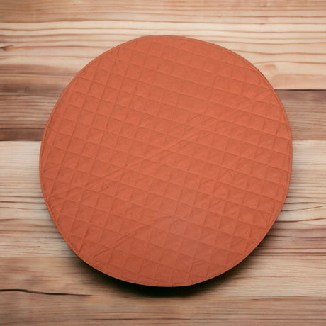 Quilted Play Mat - Rust