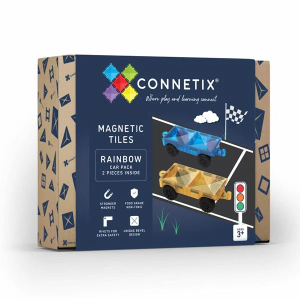 Connetix Tiles 122 Piece Pastel Creative Car Bundle