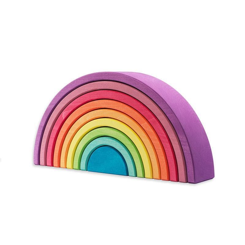 Ocamora Wooden Rainbow - 9 Piece | My Happy Helpers