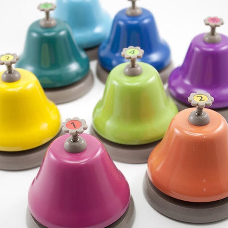 Rainbow Desk Bells - 8 Piece Set
