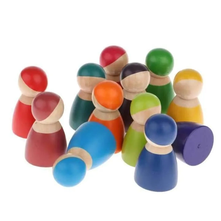 Rainbow Peg Dolls
