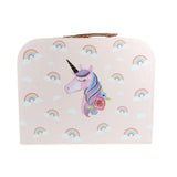 Rainbow Unicorn Tin Tea Mug Set in Suitcase