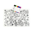 Reusable Silicone Drawing Mat-Farm Animals