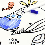 Reusable Silicone Drawing Mat-Sea Animals