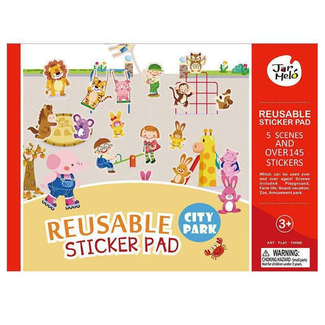 Reusable Sticker Pad Set - City Park-Creative Play & Crafts-My Happy Helpers