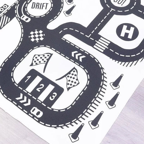 Road Adventure Toy Car Play Mat