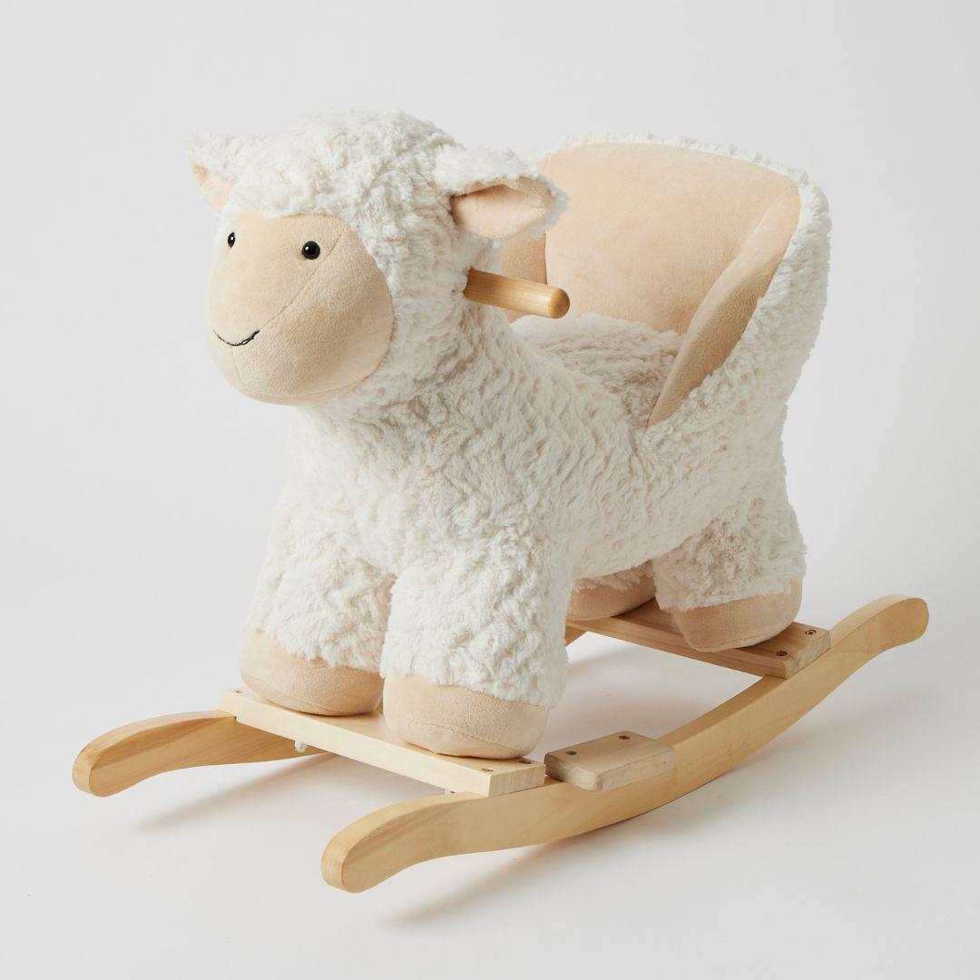 Close-up detail of the Rocking Sheep