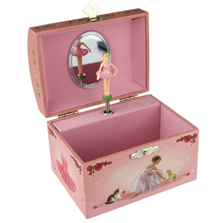 Rose Ballerina Dome Music Box