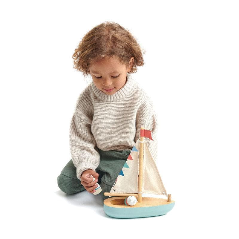 Tender Leaf Sailaway Boat shown from the side