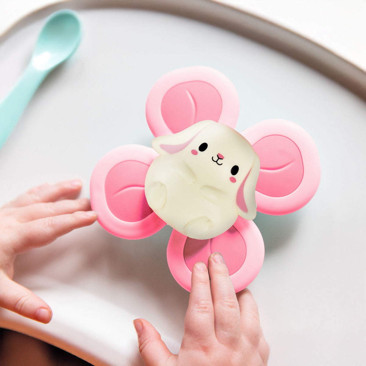 Close-up detail of the Sensory Spinner - Bunny