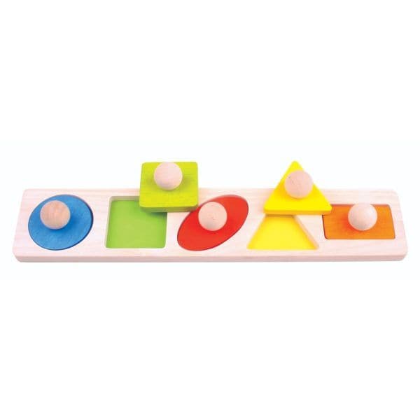 Bigjigs Shape Matching Board educational toy for children aged 12 months+