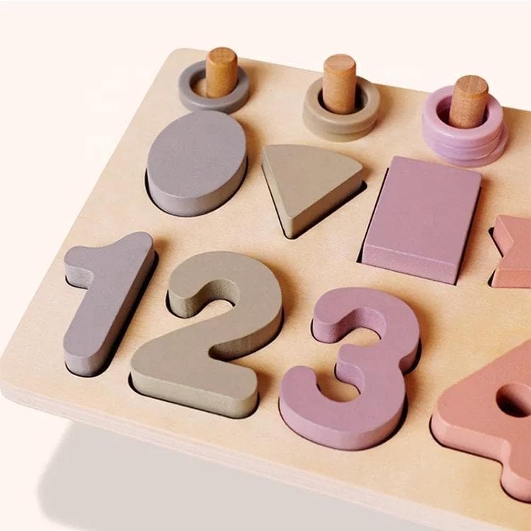 Shape and Number recognition board-Educational Play-My Happy Helpers