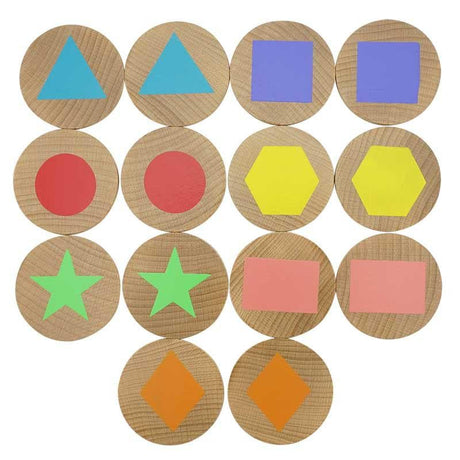 Shapes Wooden Matching Pairs-Educational Play-My Happy Helpers