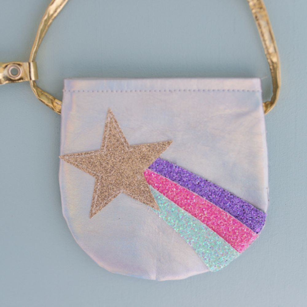 Close-up detail of the Shining Star Petite Purse