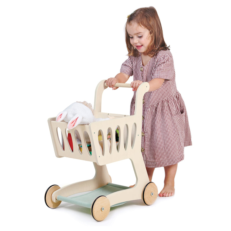 Tender Leaf Shopping Cart pictured with all pieces laid out