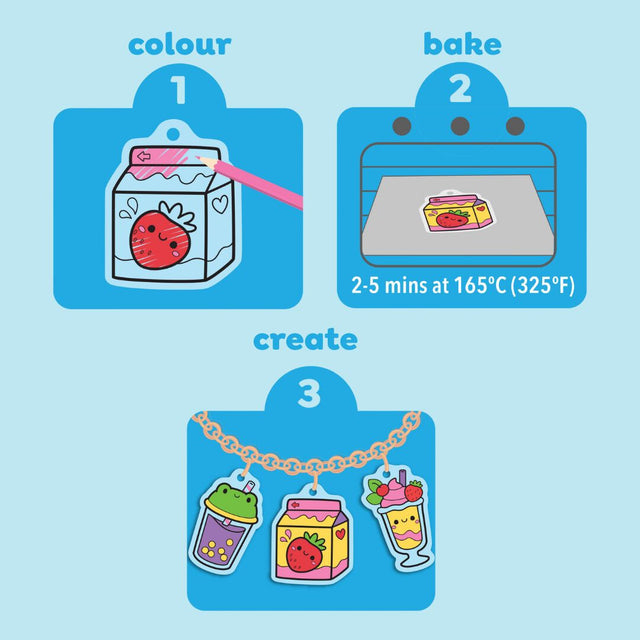Shrink Bracelets - Kawaii Drinks