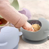 Silicone Bear Bowl Mauve