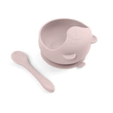 Silicone Bear Bowl Mauve