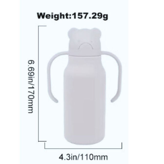 Silicone Water Bottle Storm Grey