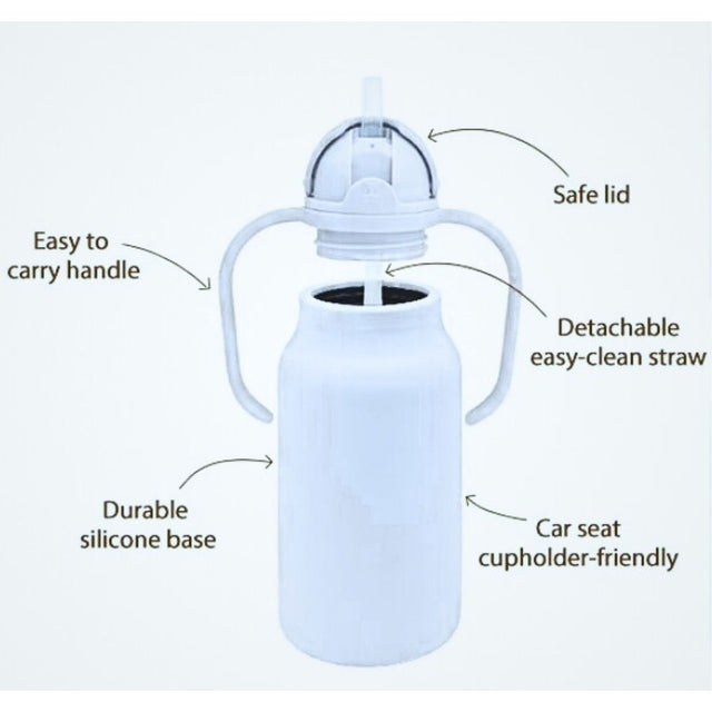 Silicone Water Bottle Storm Grey